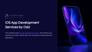 IoS App Development Company - Osiz