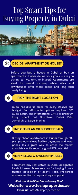 Top Smart Tips for Buying Property in Dubai