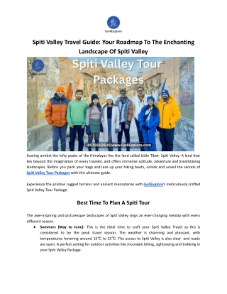 Spiti Valley Travel Guide: Your Roadmap To The Enchanting Landscape Of Spiti Val