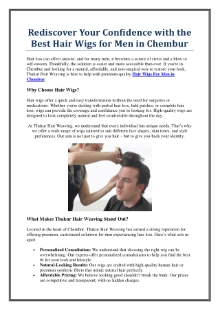 Affordable & Natural Hair Extension in Chembur – Thakur Hair Weaving
