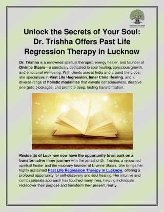 Past Life Regression Therapy in Lucknow