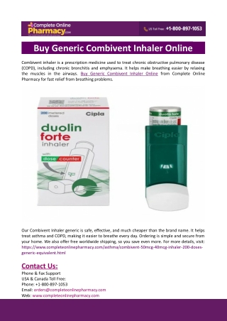 buy generic combivent inhaler online