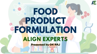 food product formulation align experts presented