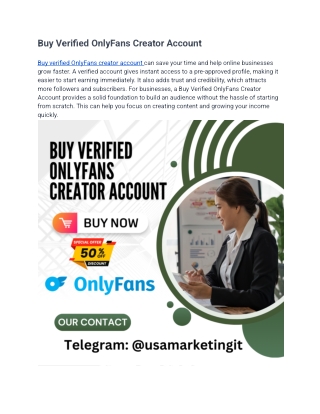 buy verified onlyfans creator account