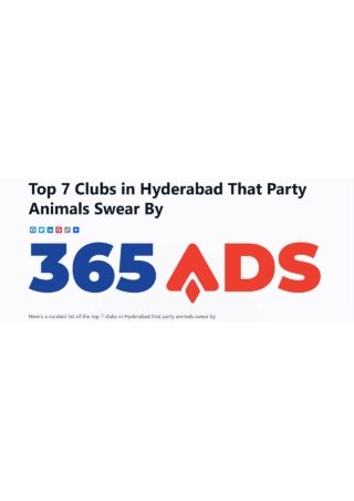Top 7 Clubs in Hyderabad That Party Animals Swear By