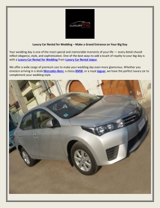 Altis Car Rental Jaipur