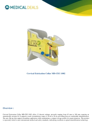 cervical extrication collar md cec 1002