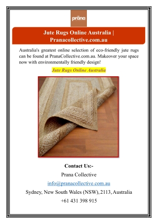 Jute Rugs Online Australia | Pranacollective.com.au