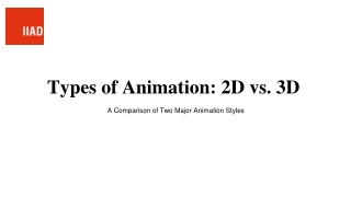 types of animation 2d vs 3d