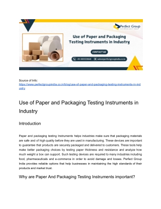 source of info https www perfectgroupindia