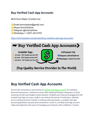 Buy Verified Cash App Accounts