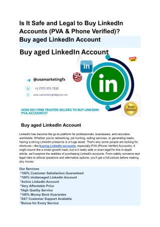 What to look for when buying LinkedIn accounts in bulk with real connections and