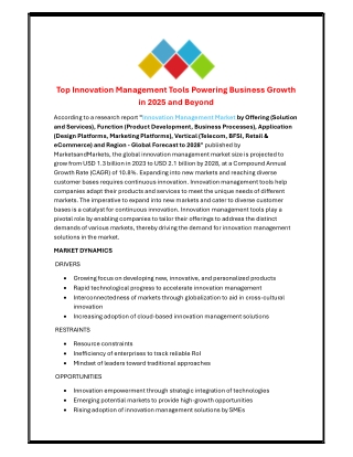 innovation-management-market-global-report