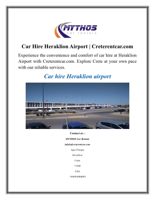 Car hire Heraklion airport