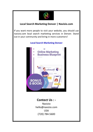 Local Search Marketing Denver  Navizio.com