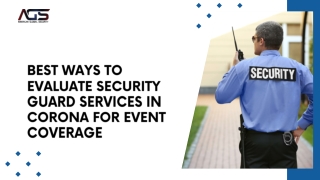 best ways to evaluate security guard services