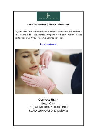 Face Treatment  Nexus-clinic.com