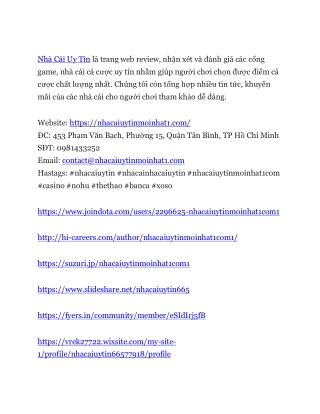 nh c i uy t n l trang web review
