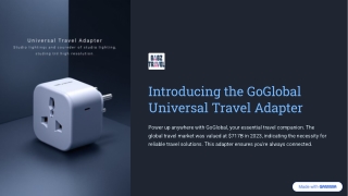 introducing the goglobal universal travel adapter