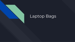 Laptop Bags for Men – Professional & Protective