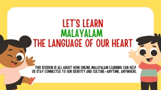 let s learn malayalam