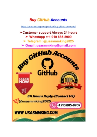 Buy GitHub Accounts