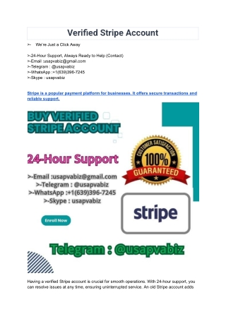 verified stripe account