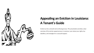 how to appeal an eviction in louisiana