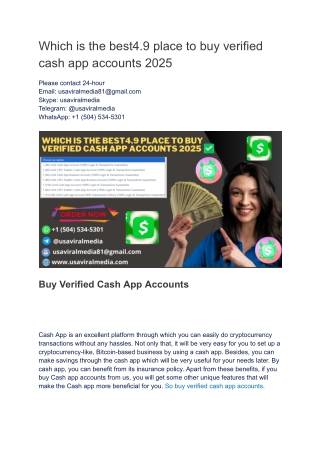 Top 7 Sites To Buy Verified Cash App Accounts In This Year