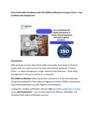 drive food safety excellence with iso 22000