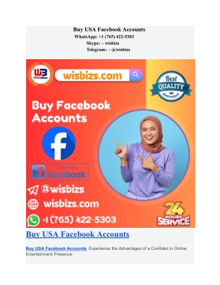 Buy USA Facebook Accounts
