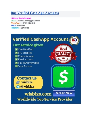Buy Verified Cash App Accounts