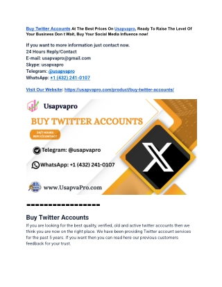 Top Trustable Place to Buy Verified Twitter Accounts