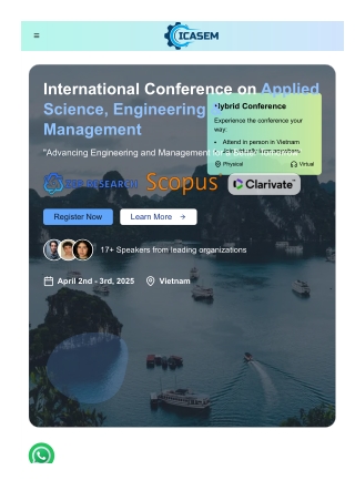 international conference on applied science