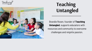 teaching untangled