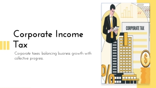 Corporate income  tax