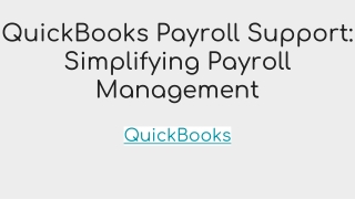 QuickBooks Payroll Customer Service