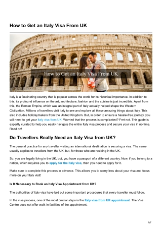 how to get an italy visa from uk