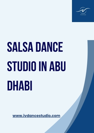 Join Today Best Salsa Dance Studio in Abu Dhabi