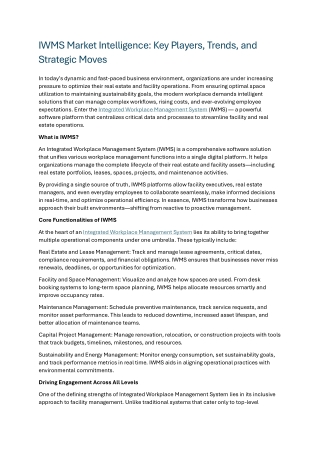 Integrated Workplace Management System