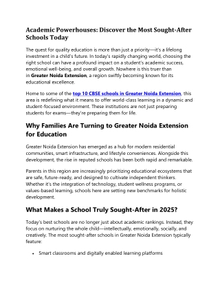 Academic Powerhouses: Discover the Most Sought-After Schools Today