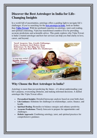 Best Astrologer in India