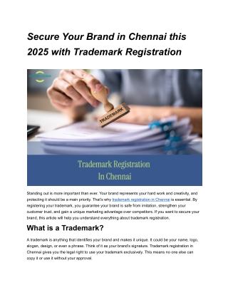trademark registration in chennai - Google Docs