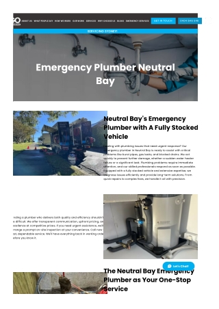Emergency Plumber Neutral Bay