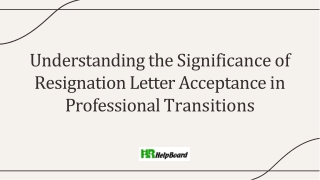 acceptance letter of resignation by employer