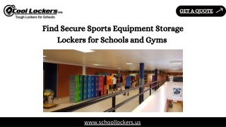 Find Secure Sports Equipment Storage Lockers for Schools and Gyms 