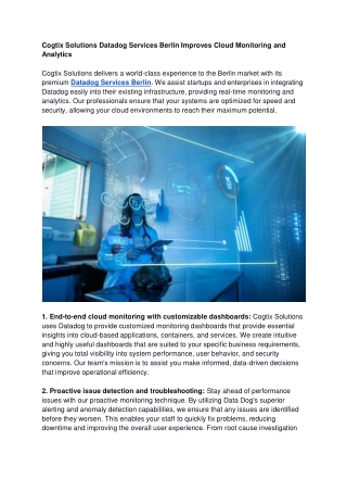 cogtix solutions datadog services berlin improves