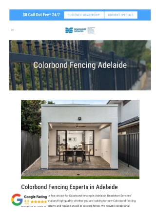 Colorbond Fencing Adelaide