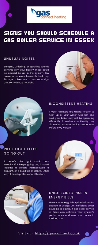 Signs You Should Schedule a Gas Boiler Service in Essex