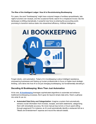 The Rise of the Intelligent Ledger_ How AI is Revolutionizing Bookkeeping